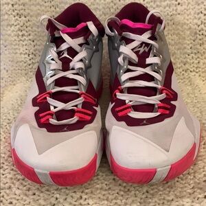 Men’s Nike Jordan Zion 1 PF Williamson Marian, white/silver basketball s…